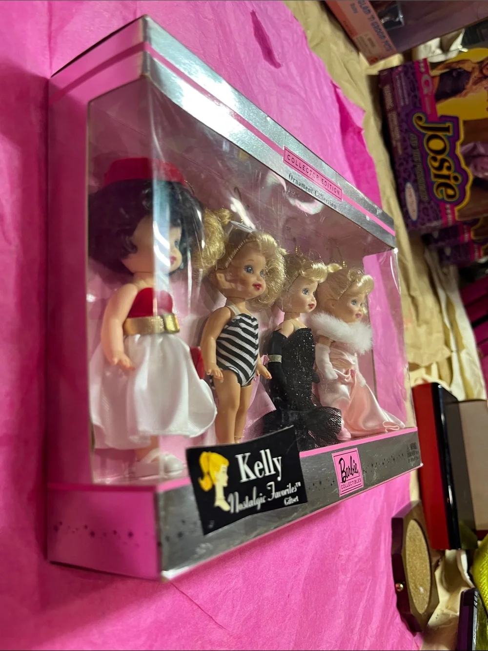 Mattel Kelly Collector Edition 4-Piece Doll Giftset - Pink, Black, White, Red